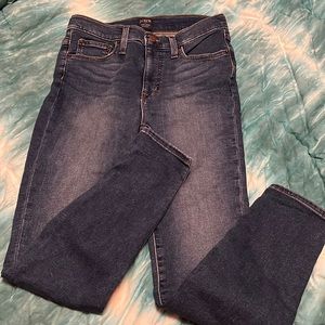 J.Crew high-rise skinny dark wash jeans size 28